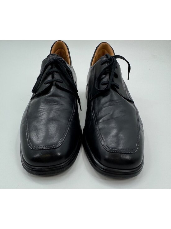 Nuvola By Santoni Mens Black Leather Lace-Up Dress Shoes Size 11 D main image 12